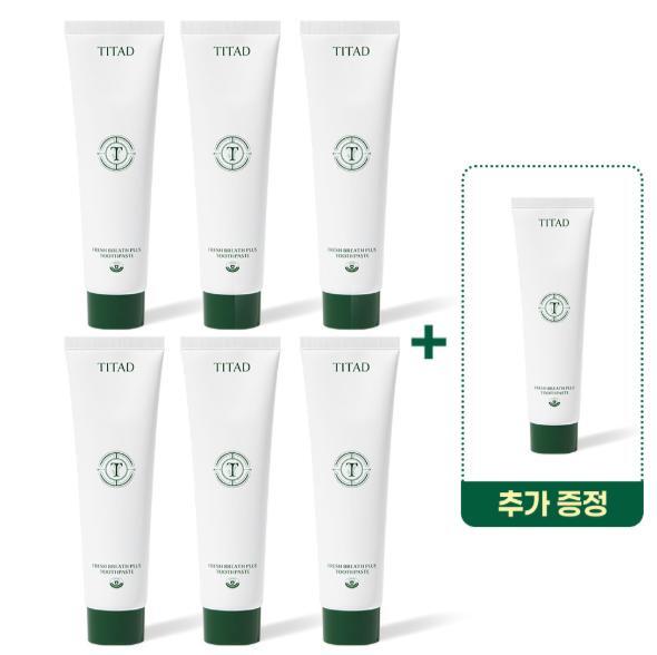 플러스 치약 특대용량 패키지(특대용량 6개 + 대용량 1개)