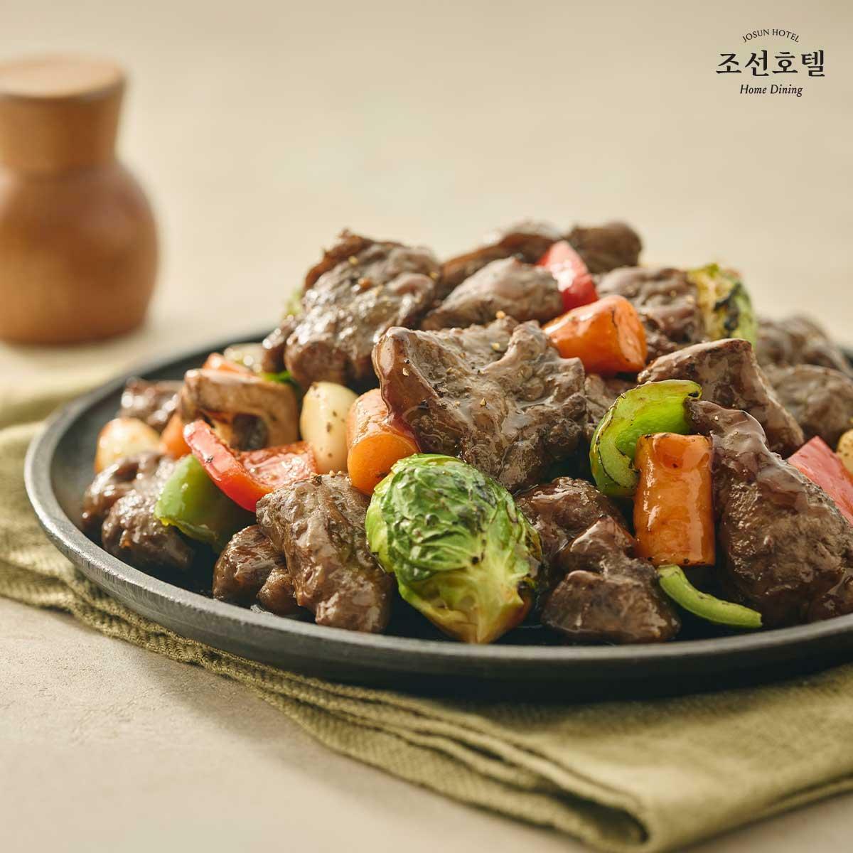 [카드 5%할인][조선호텔] 한입 안심 찹 스테이크 430g x 4팩 (약 8인분)