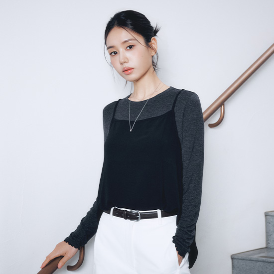 26FW 쉬폰 레이어드 뷔스티에 2종 3
