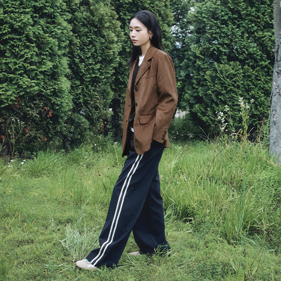 26FW FAUX스웨이드 테일러드자켓 2