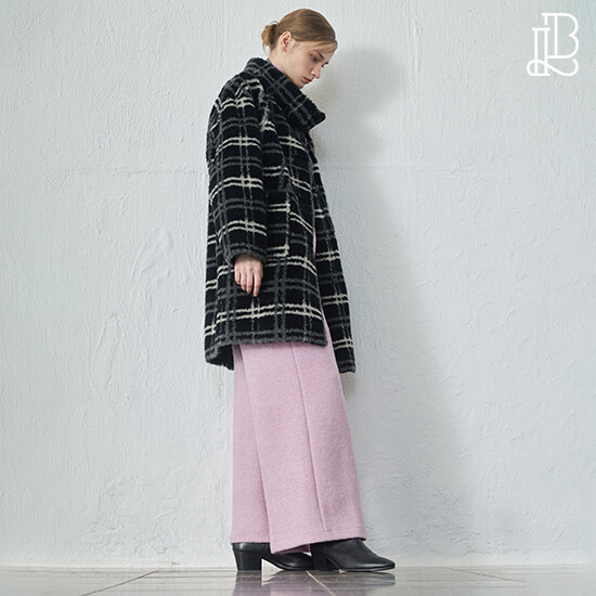 [방송에서만 10만원 세일] 리오벨 26 FW 호주산 양모 100% 체크 양모 코트 4