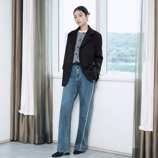26FW FAUX스웨이드 테일러드자켓 3