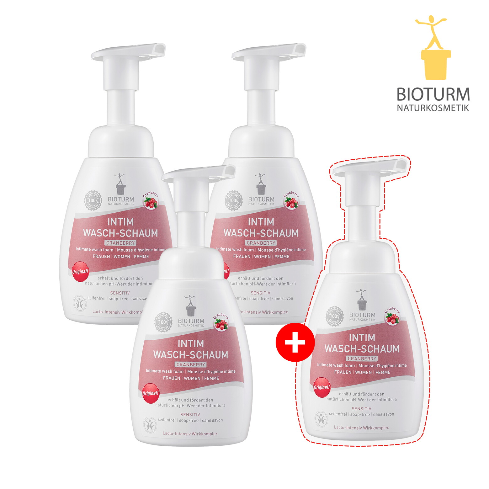 [100퍼센트 자연유래성분] 여성청결제 인팀워시 폼 250ml x 4개
