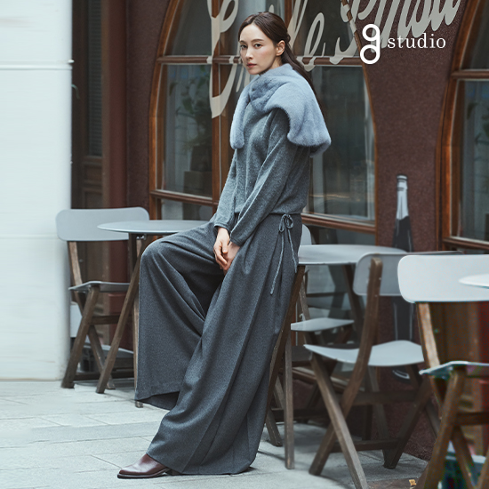 25FW 울블렌드 맥시 드레이프팬츠 [차콜 77 88/ 블랙/ 라이트그레이 ONLY]