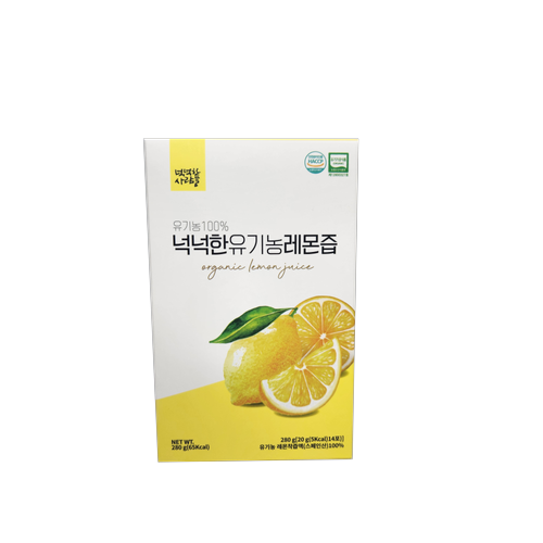 [넉넉한사람들] 넉넉한 유기농 레몬즙 14포 x 12박스, 총 168포