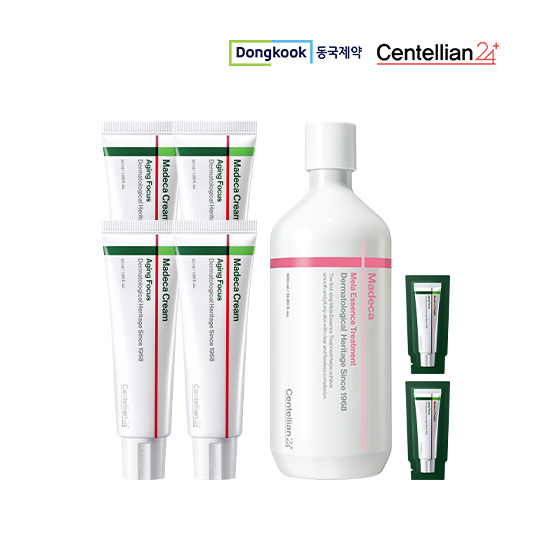 [동국제약] 2026NEW 에이징포커스크림 50ml 4개 +1ml 2개+멜라에센스트리트먼트500ml 1개