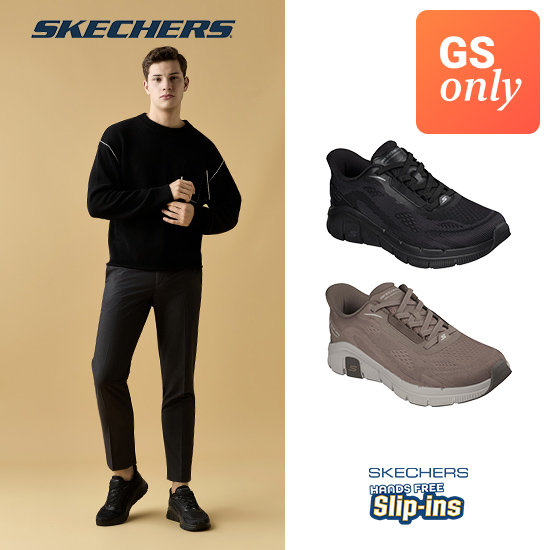 스케쳐스 26FW 최신상 남성용 릴랙스드 코지 슬립인스 워킹화