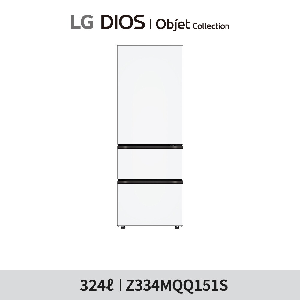 LG 오브제 김치냉장고 3룸 화이트(Z334MQQ151S)