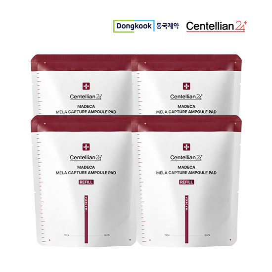동국제약 마데카 멜라캡처 앰플패드165ml(60매) 리필 4개