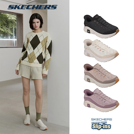 스케쳐스 26FW 최신상 여성용 릴랙스드 코지 슬립인스 워킹화 2
