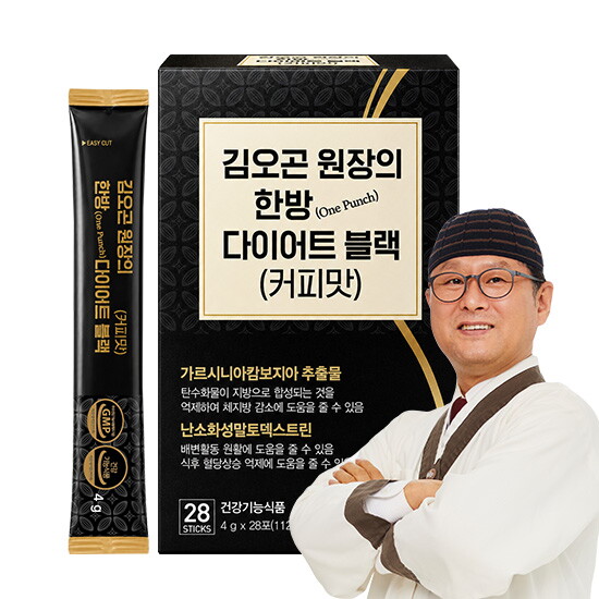 김오곤 원장의 한방 다이어트 블랙(커피맛)(4gx28포x6박스) 4