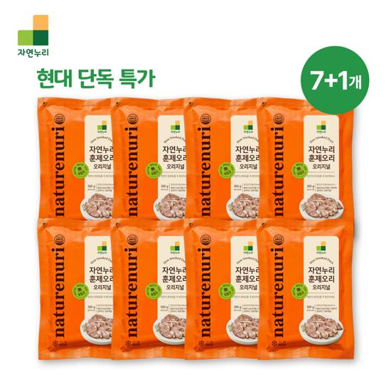 자연누리 훈제오리 300g 7팩 + 1팩 (방송에서만)