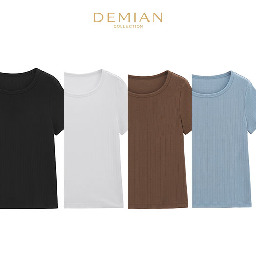 [데미안(DEMIAN)] 26PRE-FALL 아뜰리에 에센셜 리브드 티 컬렉션 4종