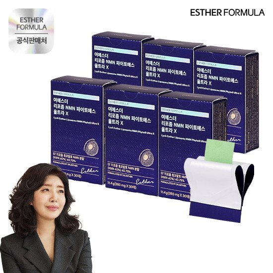 ★[6박스]여에스더 리포좀 NMN 파이토에스 울트라 X 6개월분(30매x6박스)