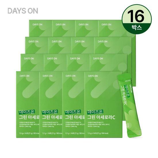 데이즈온 그린 아세로라C 16박스 (1.5g x 14포 x 16박스)