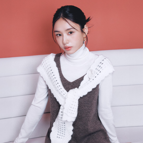 [미리주문10%] 26FW 알파카 울블렌드 크로쉐 어부바