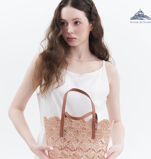 [Made in France] 롤랑 드 드뢰이 레이스 미니 토트백 3