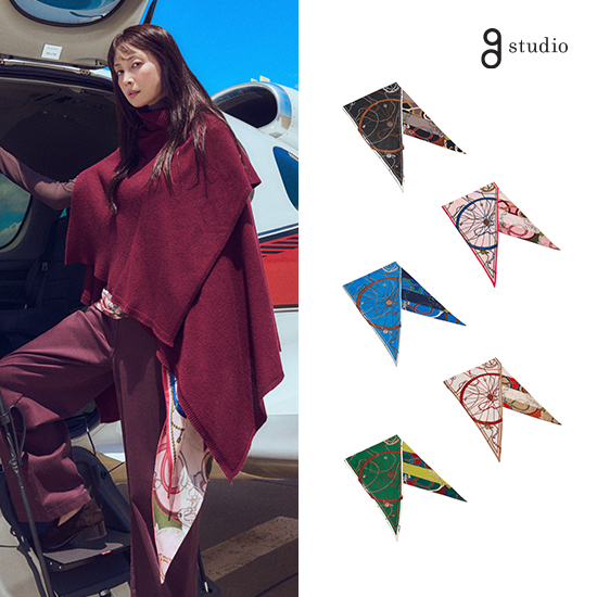 [미리주문 10%] 26FW 뉴클래식 울실크 로장지스카프