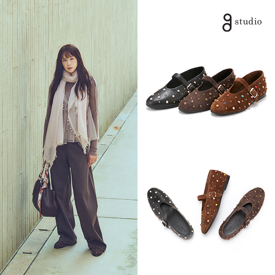 26FW 램스킨 핸드메이드 쥬얼 메리제인