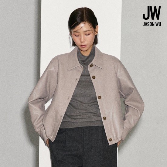 제이슨우 26FW Kaia FAUX 레더 블루종 재킷 (3 COLORS) 3