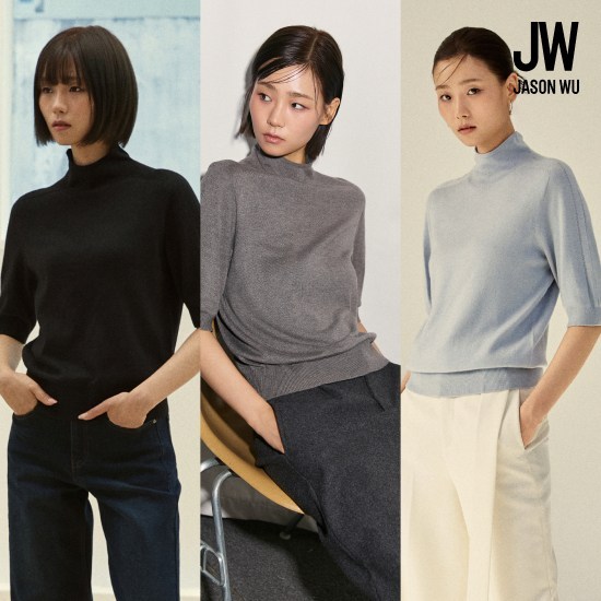 제이슨우 26FW NEW Angela 캐시미어 홀가먼트 하프슬리브 터틀넥 3종 4
