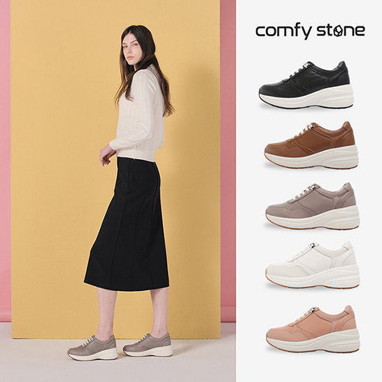 컴피스톤 26FW 천연 양가죽 키높이 스니커즈 2