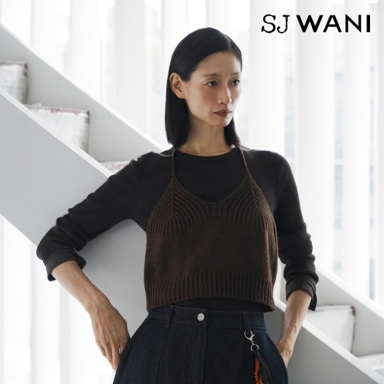 SJ와니 26FW 커프 디테일 리브드 티셔츠 3종 4