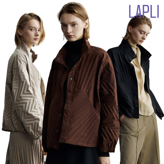 라플리 26FW 핸드플리츠 블루종 재킷