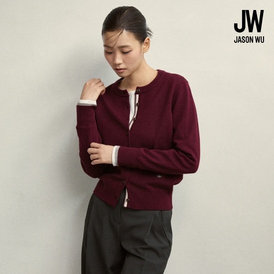 제이슨우 26FW NEW Laurel 컬러 트림 가디건 3종