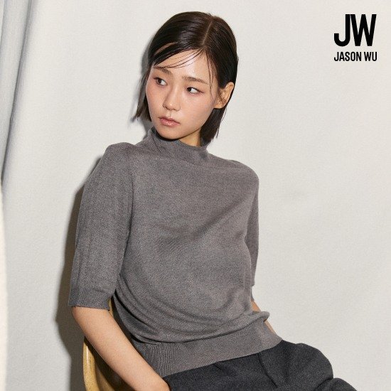 제이슨우 26FW NEW Angela 캐시미어 홀가먼트 하프슬리브 터틀넥 3종