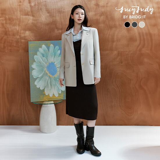 ○ [바이브리짓X쥬시쥬디] 26FW 테일러드 자켓 2