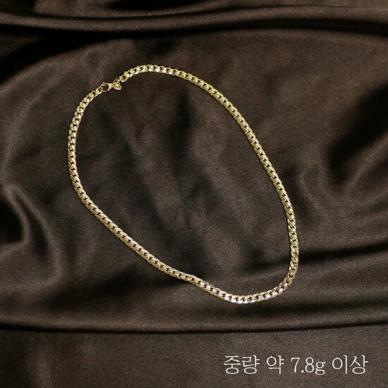 {일지오} 18K 와이드 커브체인 목걸이 3