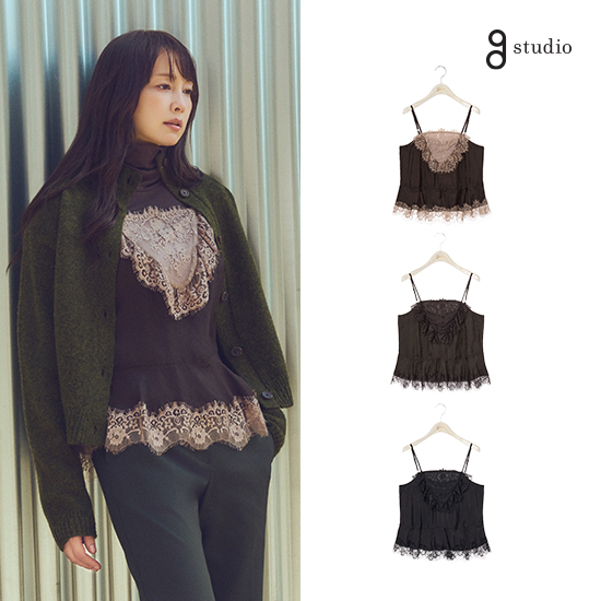 [온플] 26FW 딥브이 레이스 뷔스티에