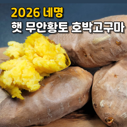 2026 네명 햇 무안황토 호박고구마 총 6kg (3kg + 3kg)