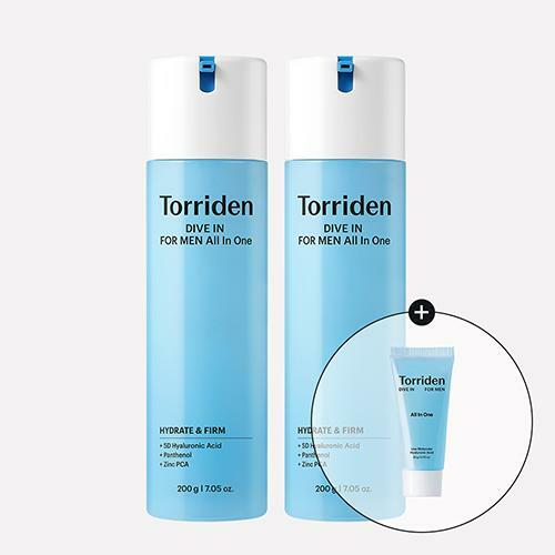 [카드 5%할인]정상가 4만8천원] 토리든 다이브인 포맨 저분자 히알루론산 올인원 200ml*2개 [GIFT] 올인원  20ml1개