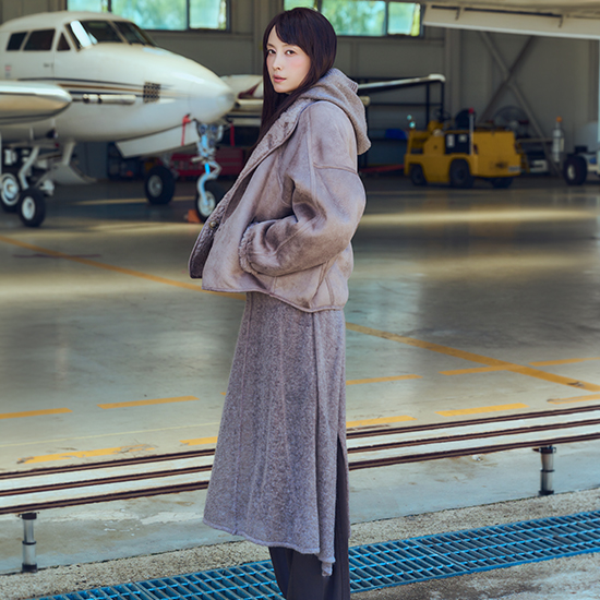 26FW 레이어드 모헤어 원피스 2