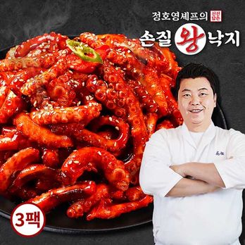 정호영셰프의 신선담은 손질왕낙지 170gX3팩+비법담은 볶음소스 50gX3팩