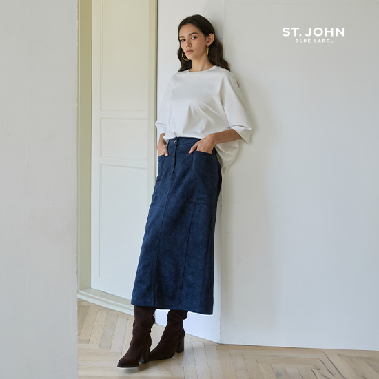 26F/W FAUX 스웨이드 포켓 스커트