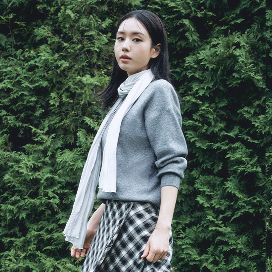 26FW 플리츠스카프 3종 2