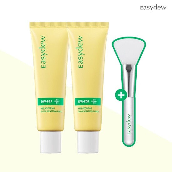 ★최초공개★롯데단독! 이지듀 멜라토닝 글로우 랩핑 팩 (기미팩 50ml *2개+브러쉬 1개)