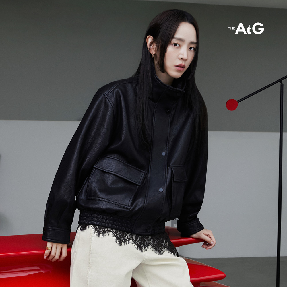 [미리주문10%] 26FW FAUX 레더 봄버재킷