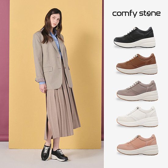 컴피스톤 26FW 천연 양가죽 키높이 스니커즈 4