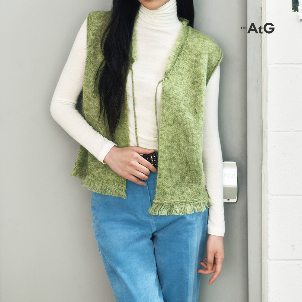 [최초가59,900원][올리브ONLY] 프린지 오픈 니트 베스트 3