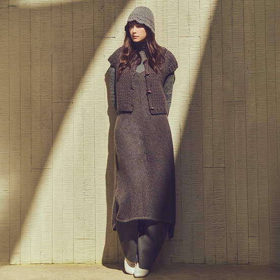 26FW 레이어드 모헤어 원피스 4
