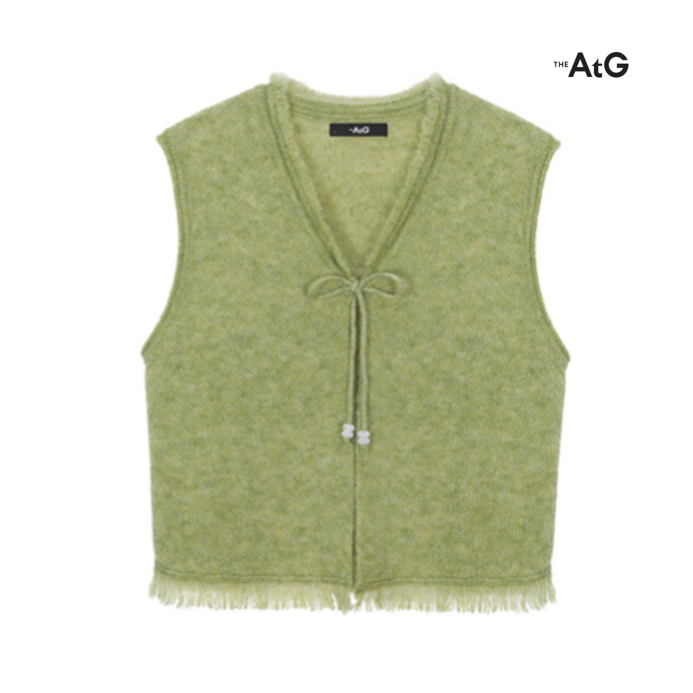 [최초가59,900원][올리브ONLY] 프린지 오픈 니트 베스트