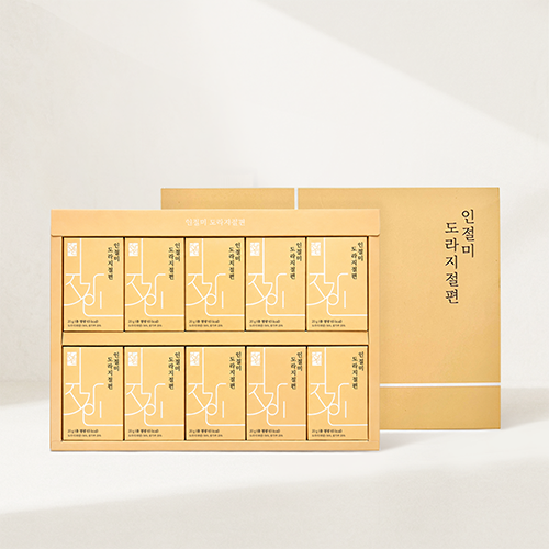 지강인 인절미 도라지절편 세트 20g X 10개입 X 2박스(쇼핑백 2개 포함)