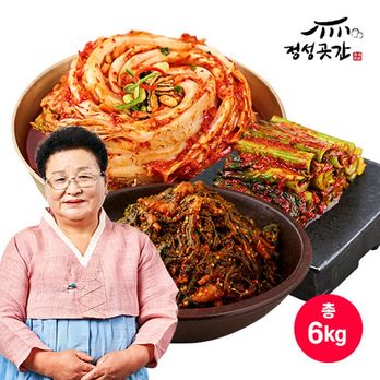 정성곳간 김치(포기 3kg+갓 2kg+고들빼기 1kg/ 총 6kg)