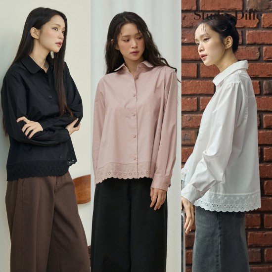 스튜디오디페 26FW 아일렛 블라우스 2종 4