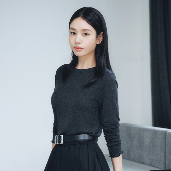26FW 세미 시스루 프릴 모달티 4종 2