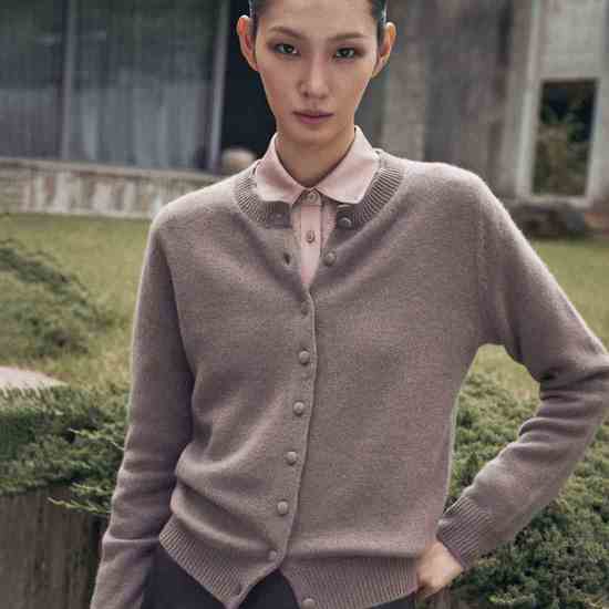 르네크루 26FW 캐시100 긴팔 가디건 2